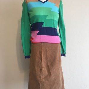 Xi Camel Color A Line Skirt